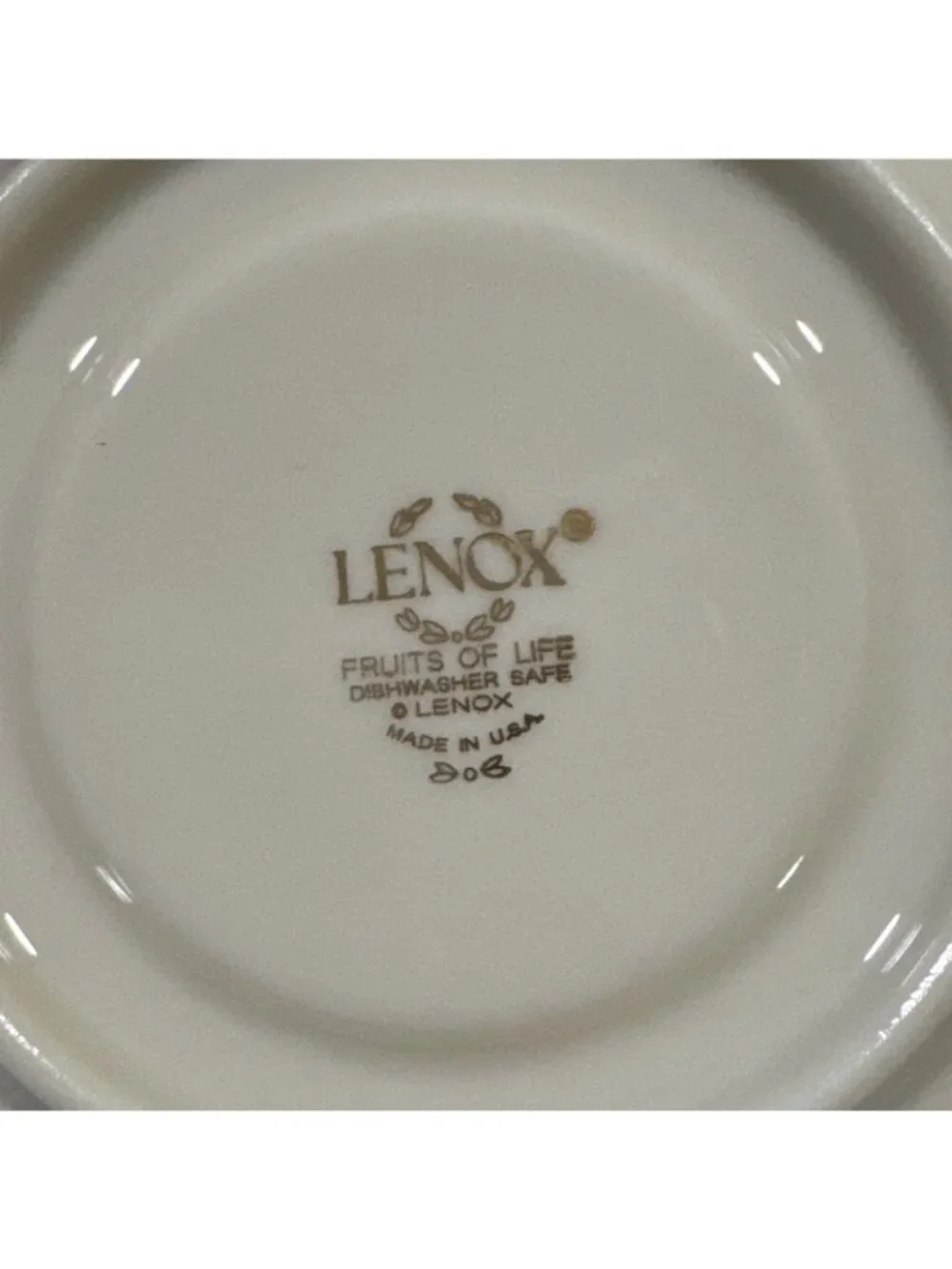 Lenox USA - Fruits of Life - Cup and Saucer Tea Coffee Set Gold Rim Beautiful